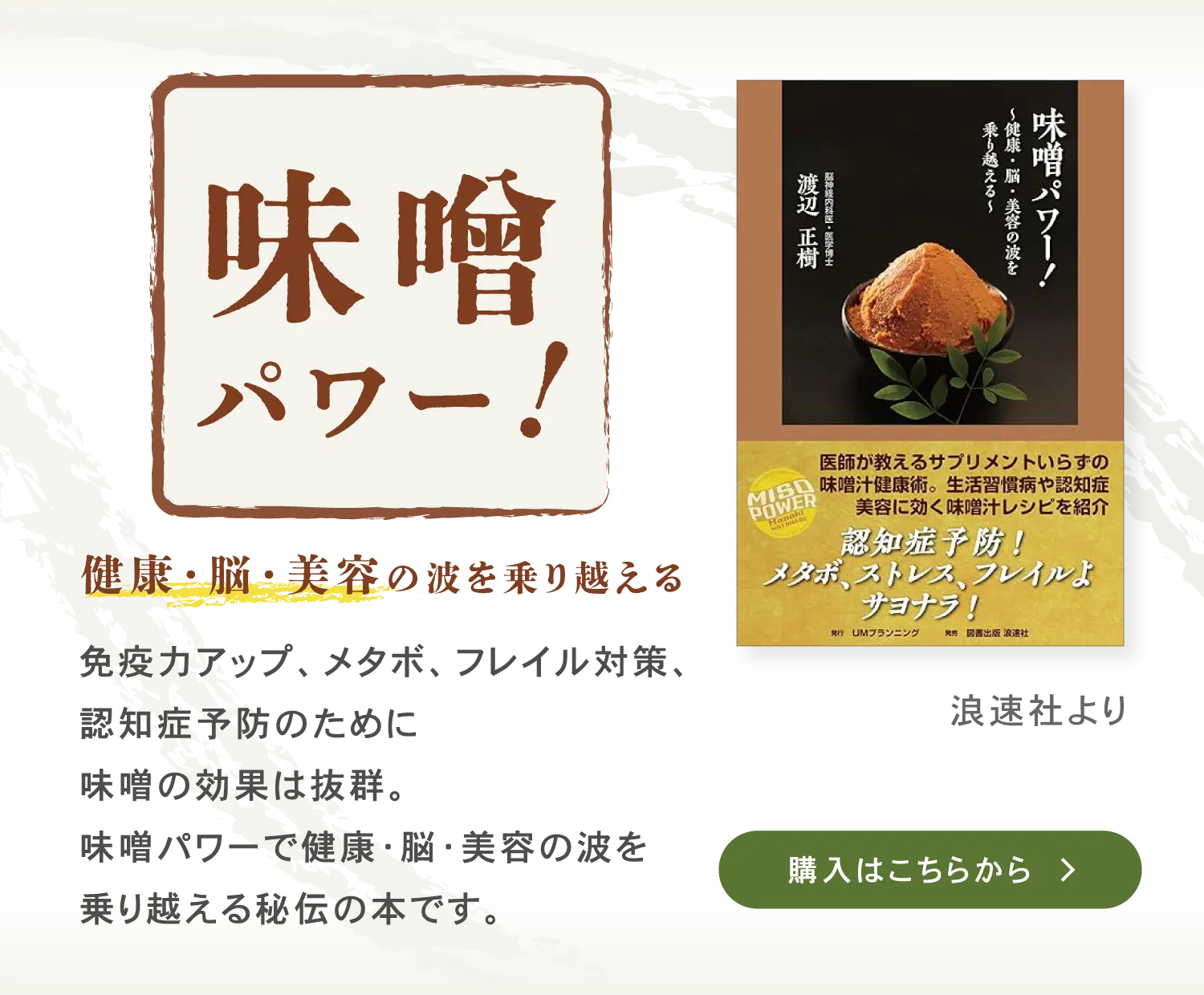 味噌パワー! 健康・脳・美容の波を乗り越える