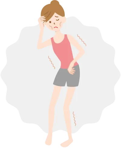 やせている人のイラスト